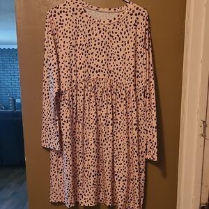 Pink Polka Dot Kids Dress